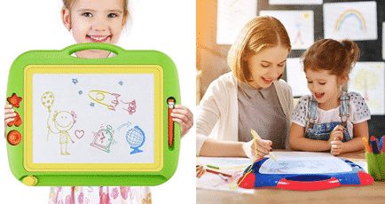 etchasketch to develop writing skills and to teach spellings to 5 year olds